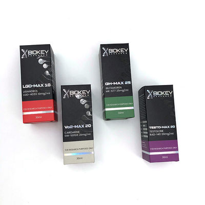350gsm Art Paper 10ml Botol Kemasan Kotak Warna Pantone untuk Obat