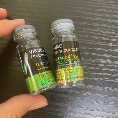 Kertas Seni CMYK Color Pharmaceutical Steroid Vial Labels ISO Disetujui