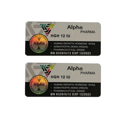 Matte Varnishing 5ml Label Botol Stiker Segel Hologram 18x42mm