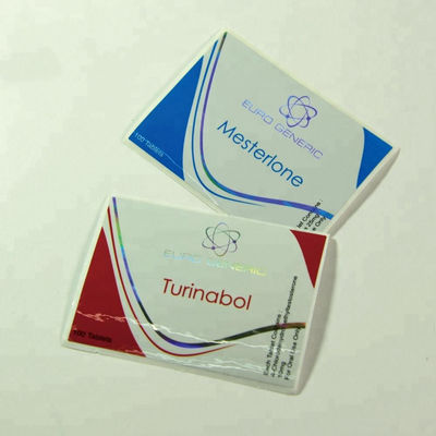 Label Botol Pil Laminasi Glossy, Label Botol Farmasi Lebar 80mm