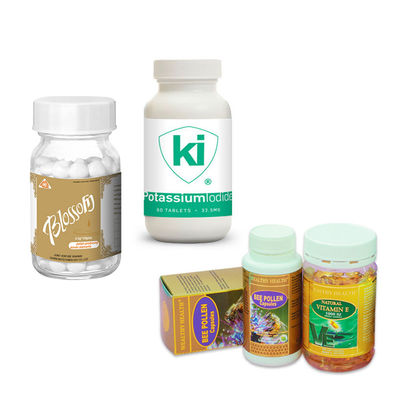 Label Botol Steroid PET Stiker Label Farmasi Ketebalan 0,06mm