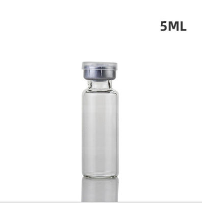 Botol Kaca Obat Tinggi 49mm, Botol Kaca Amber 5ml Anti Rapuh