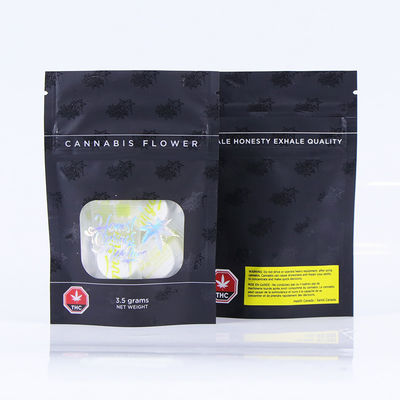 UV Holographic Laminated Ziplock Pouch, Tas Hologram Aluminium Foil yang Dapat Digunakan Kembali Untuk Tablet Oral