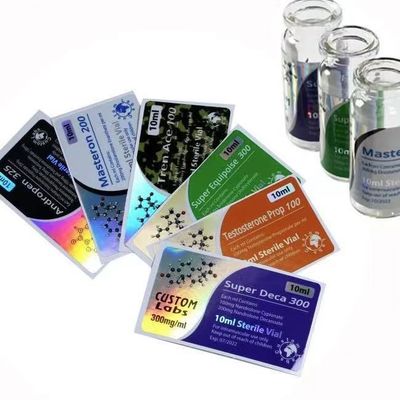 Label Botol Hologram 3x6cm, Label Botol Minyak Esensial Pencetakan UV