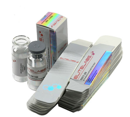 Kotak Kemasan Holografik Oilproof, Kemasan Kotak Vial Tinggi 59mm
