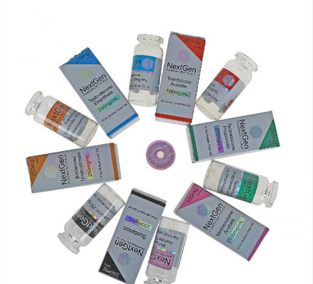 Kotak Kemasan Holografik Oilproof, Kemasan Kotak Vial Tinggi 59mm