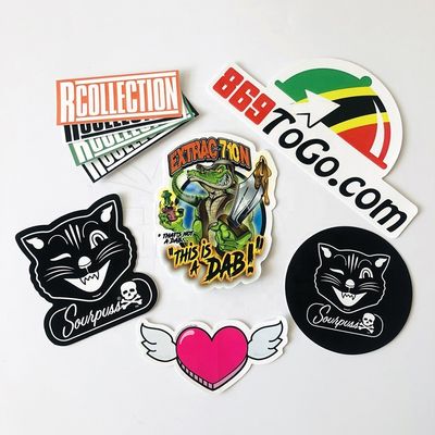 Stiker Botol Parfum Putih ISO9001 UV Bukti Self Adhesive Vinyl Label