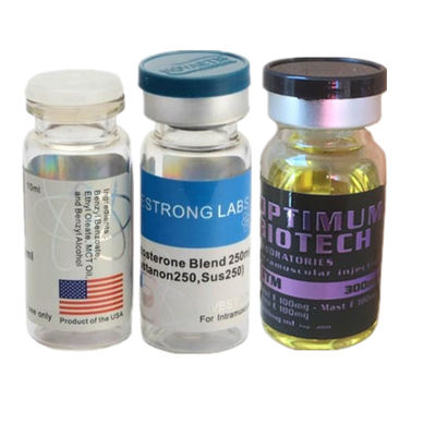 Tahan Air 10ml Amber Medicine Glass Vials 5.5cm Sertifikasi ISO Tinggi