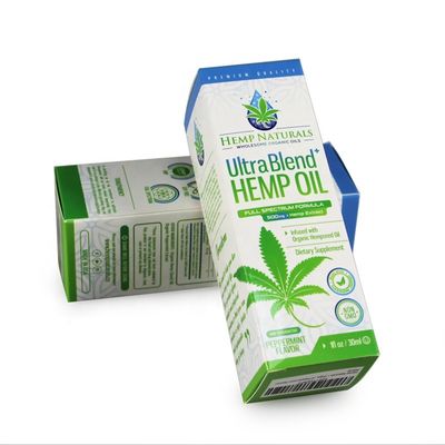 Kotak Karton Biodegradable 350gsm Putih Daur Ulang Warna Pantone