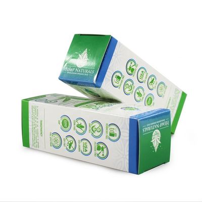 Kotak Karton Biodegradable 350gsm Putih Daur Ulang Warna Pantone