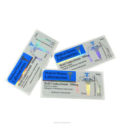 Label Botol Kaca Anti Palsu 30x84mm Untuk Botol Obat For