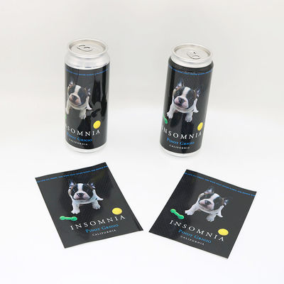 Label Jar Penyimpanan Pencetakan Foil Emas, Label Perekat Diri PET