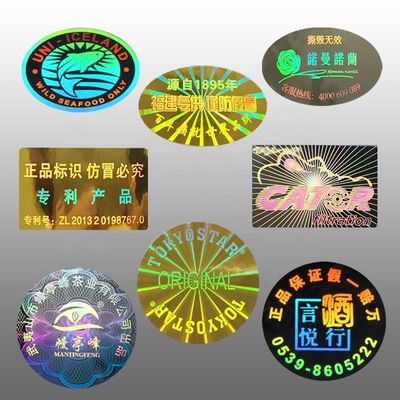 Stiker Holografik 3d Tahan Panas, Stiker Keamanan Hologram Cetak Offset