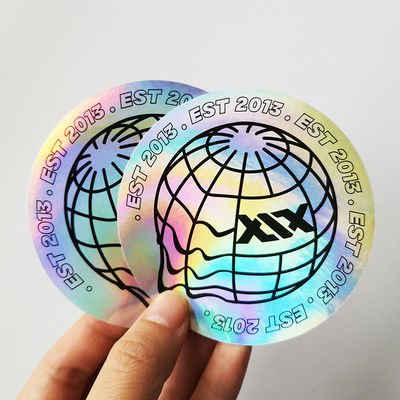 Finishing Glossy 2x2cm Tamper Proof Hologram Stiker Untuk Keamanan