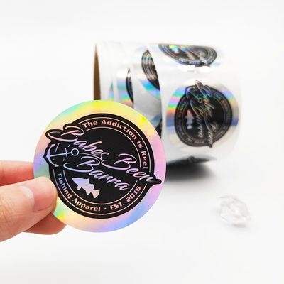 Finishing Glossy 2x2cm Tamper Proof Hologram Stiker Untuk Keamanan