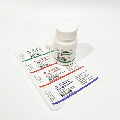 Label Botol Pil Anti Palsu, Stiker Label Obat Laminasi Matt