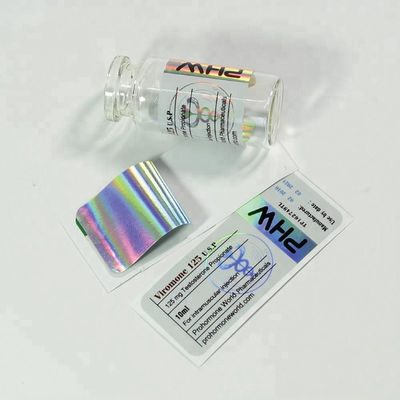 Label Botol Pil Laminasi Glossy, Label Botol Farmasi Lebar 80mm