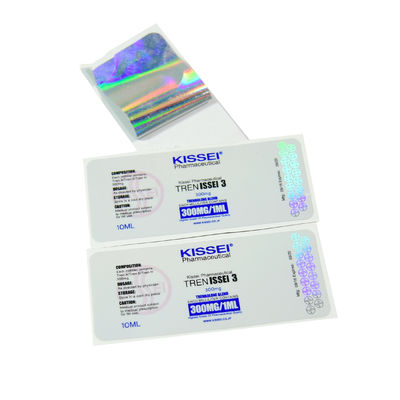 Label Hologram Keamanan Lebar 7.8cm Oilproof Untuk Botol Obat