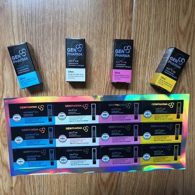 60mm Tinggi 300g / M2 Kotak Kemasan Holografik Untuk Botol 10ml
