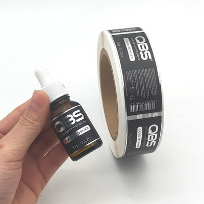 8cm Lebar Botol Parfum Stiker Foil Emas Pribadi Dengan Pencetakan UV Spot