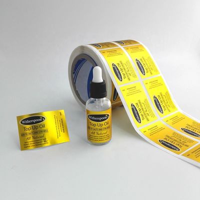 Stiker Vinyl PVC Tahan Panas 3.5x7.6cm 30ml Label Botol Penetes