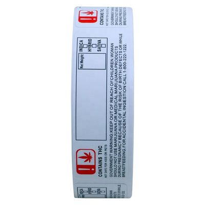 RoHS 70mm Lebar Stiker Kustom Foil Emas Untuk Botol Penetes 10ml