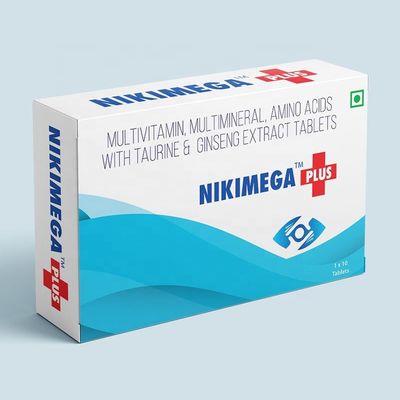 Kotak Lipat Karton 400gsm, Kotak Kemasan Medis Tinggi 8cm