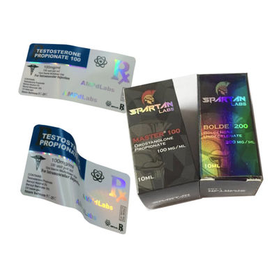 Label Botol Kaca Farmasi Sekali Pakai Dengan Finishing Spot UV