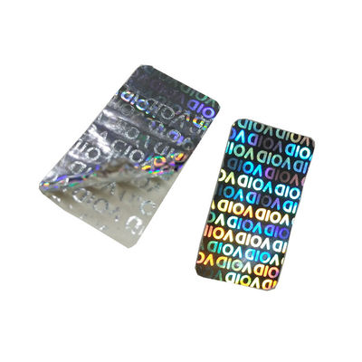 ISO9001 25mm Lebar Stiker Hologram Aman Asli Untuk Botol Kaca