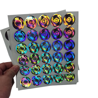 Kertas Laser Hologram Tamper Label Jelas Stiker Segel Hologram Tahan Air
