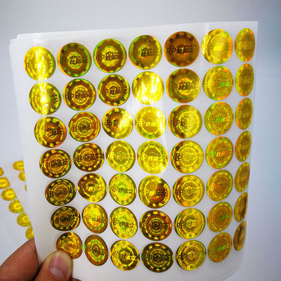 Kertas Laser Hologram Tamper Label Jelas Stiker Segel Hologram Tahan Air
