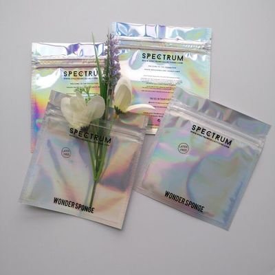 CMYK Color Ziplock Aluminium Foil Bag Hot Stamping Aluminium Foil Pouch
