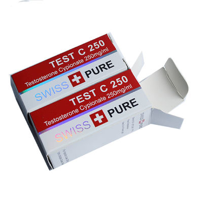 UV Coating 10ml Vial Box, 300gsm White Cardboard Packaging Boxes