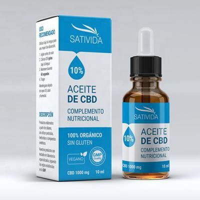 250g 10ml Kotak Kemasan Botol, Kotak Kaku Dicetak Warna CMYK
