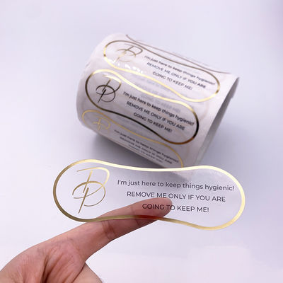Label Botol Tahan Air ISO8317, Label BOPP Bening Tahan Aus