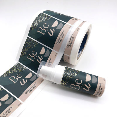 Label Stiker Foil Emas 2x8cm, Stiker Stamping Emas Tahan Panas