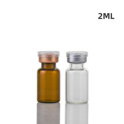 Botol Kaca Obat Transparan 2ml Botol Farmasi Kecil