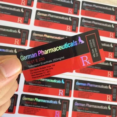 Kertas Laser Label Botol 10ml Tahan Air, Label Stiker Botol Lebar 60mm