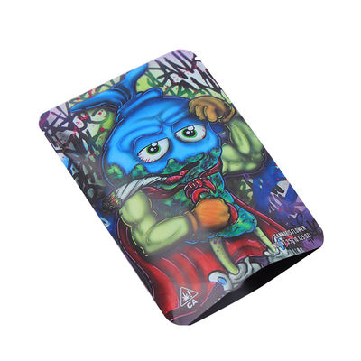 Kemasan Plastik Bukti Bau Kustom Stand Up Mylar bag Untuk Gulma, Pill Packing Ziplock Aluminium Foil Bags