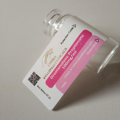 Label Botol Steroid Kelas Farmasi Perak Emas Foil